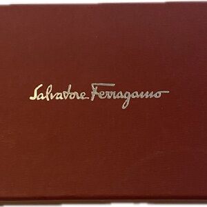 Salvatore Ferragamo Burgundy Gift Box